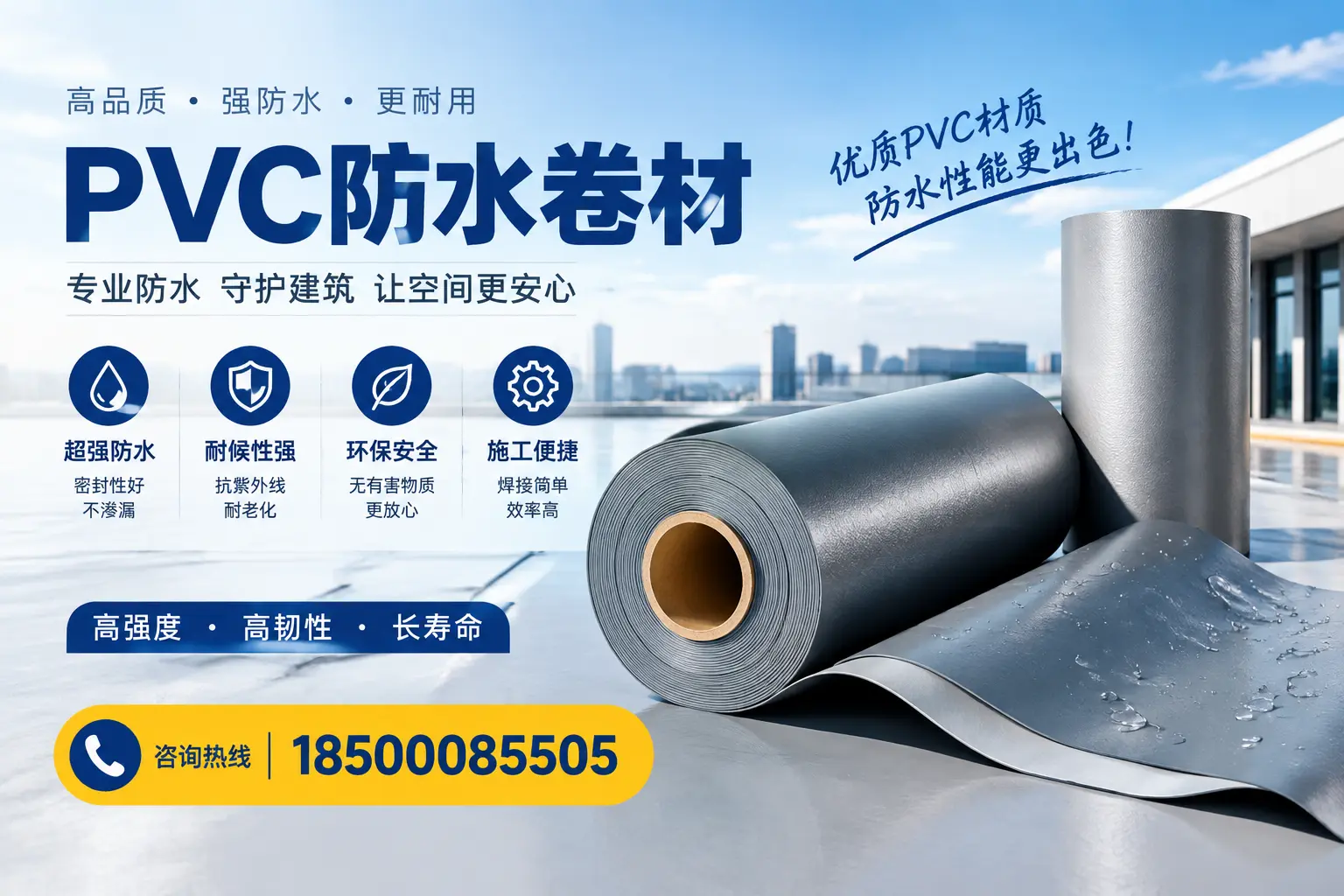 如何判断PVC防水卷材的质量优劣？西宁选购技巧